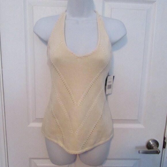 RALPH LAUREN Green Label Knit Halter Top - Sz L - NEW - Picture 11 of 15